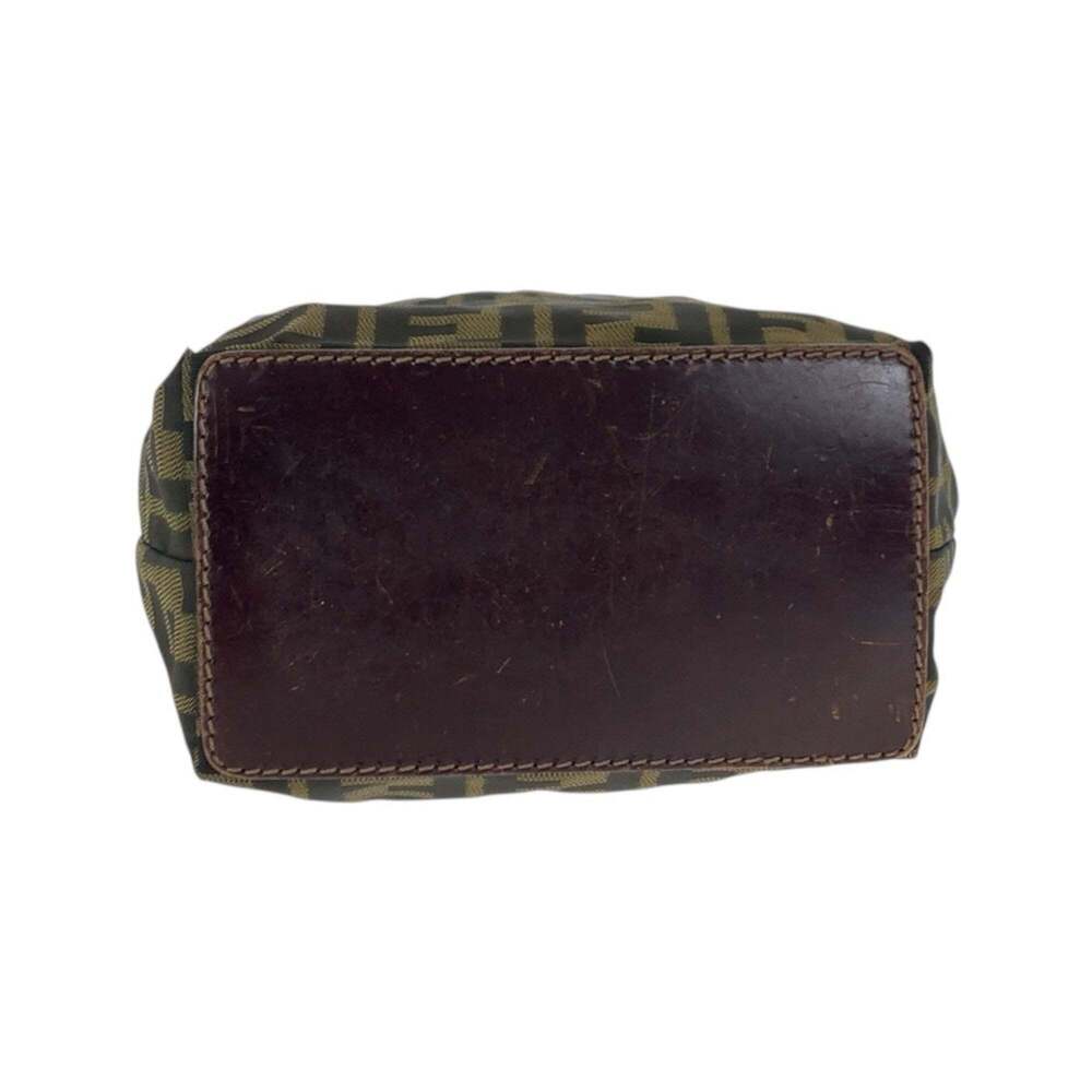 FENDI Zucca handbag in brown canvas and leather with silver hardware, model 2... - Picture 10 of 10